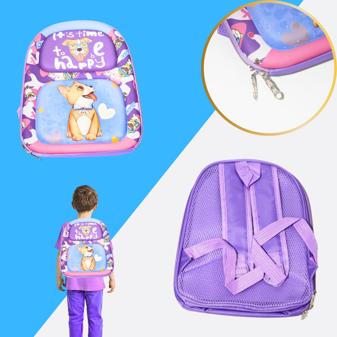 Cute 3D Cartoon Kids Backpack with Activity Kit