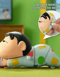 Crawling Shinchan Toy with Clock – Cute Cartoon Action Figure for Kids
