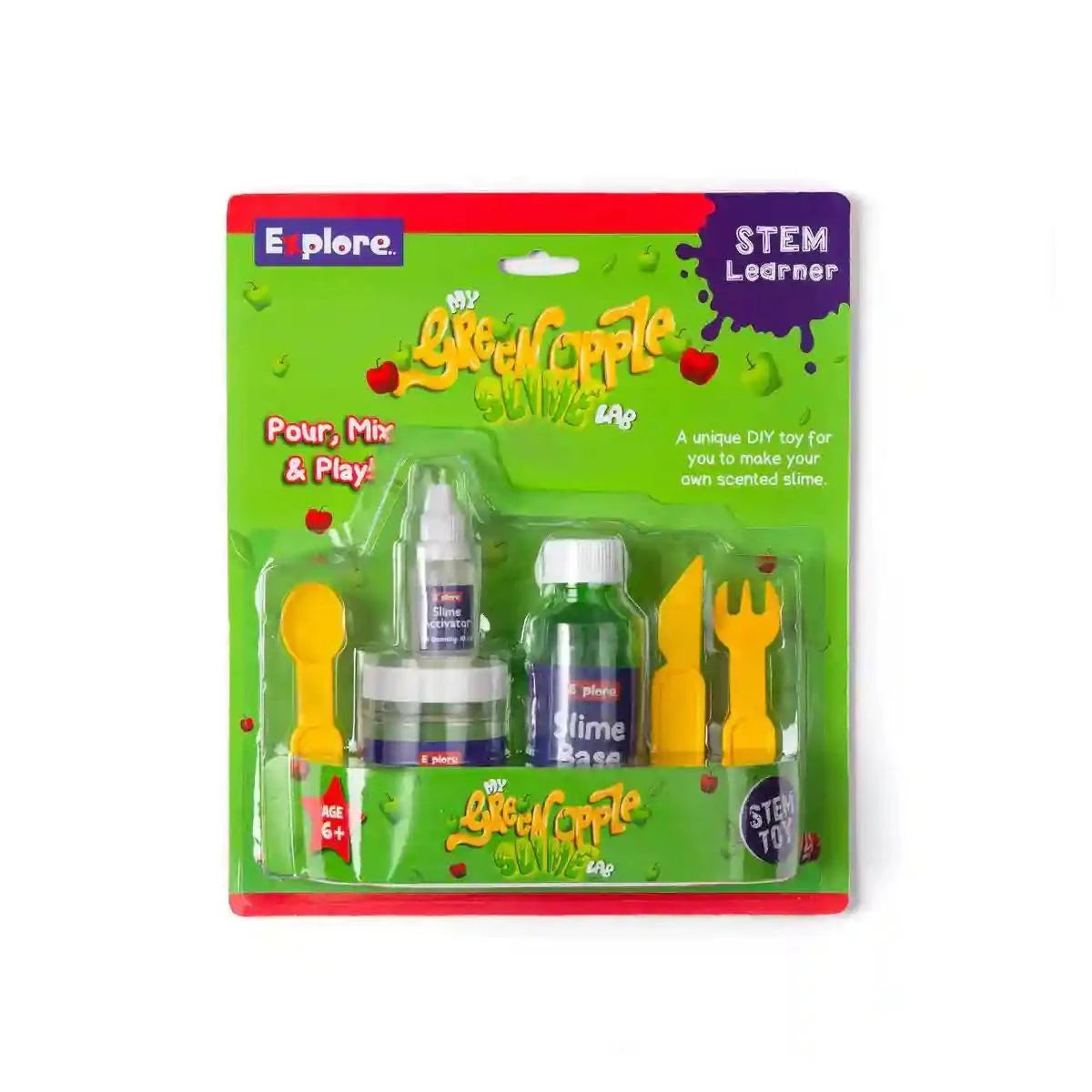 DIY Green Apple Slime Lab STEM Kit