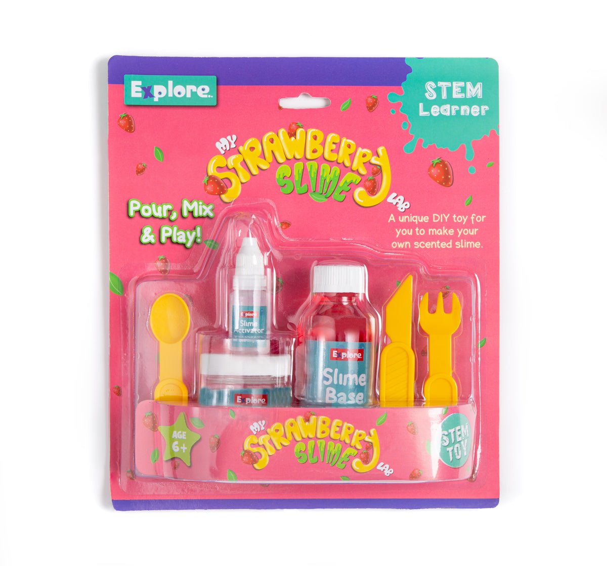 DIY Strawberry Slime Lab STEM Kit