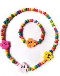 DIY Wooden Jewellery Kit | Beads Jewellery Making Kit for Girls
