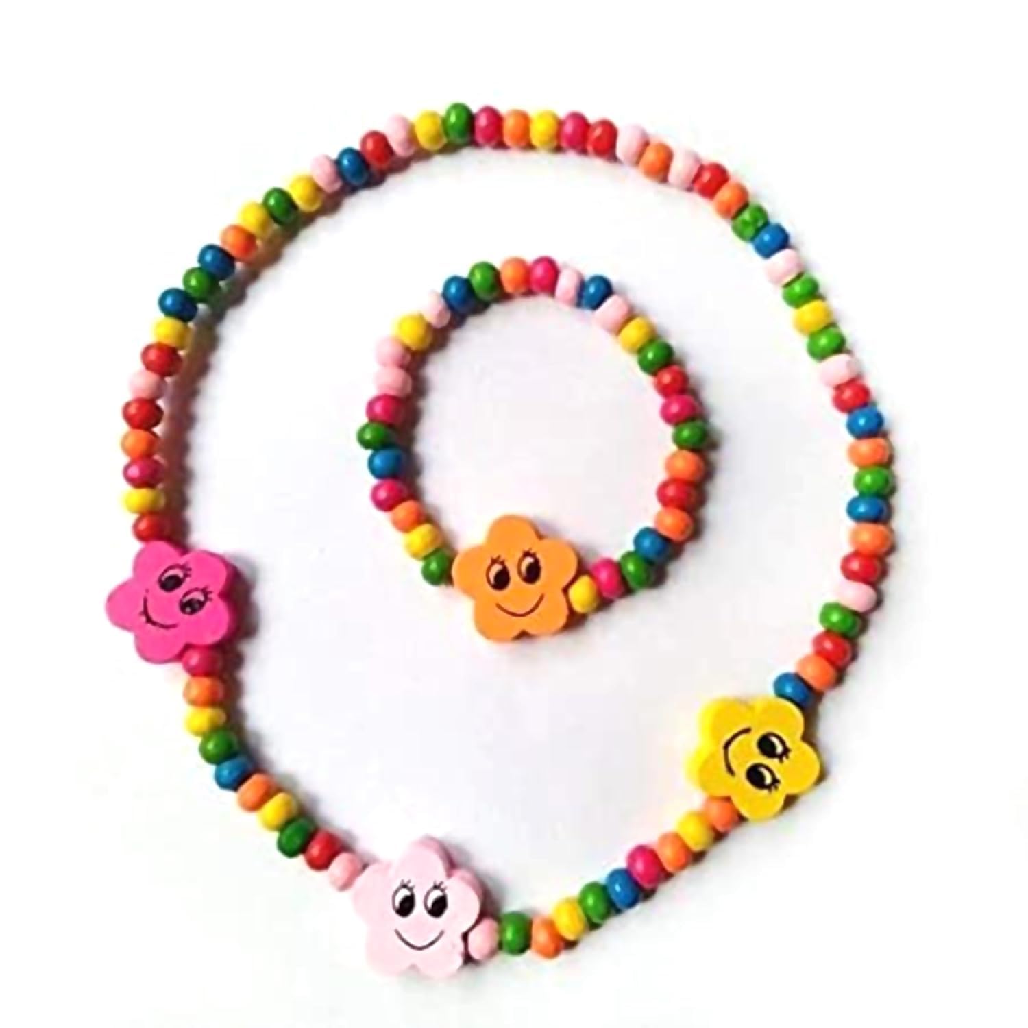 DIY Wooden Jewellery Kit | Beads Jewellery Making Kit for Girls