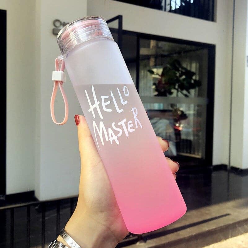 Hello Master Glass Water Bottle/Transparent Water Bottle