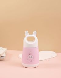 Rabbit Kids Vacuum Flask Bottle – 250ml Insulated Glass Water Bottle
