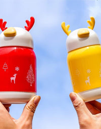 Small Premium Water Bottle Insulated Glass Bottle with Outer Plastic Cover
