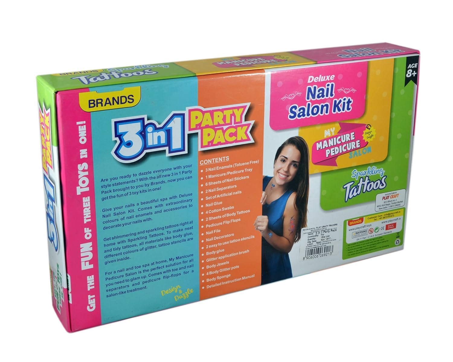 3 in 1 Party Pack Deluxe Nail Salon Kit