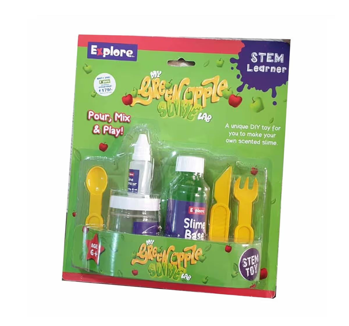DIY Green Apple Slime Lab STEM Kit