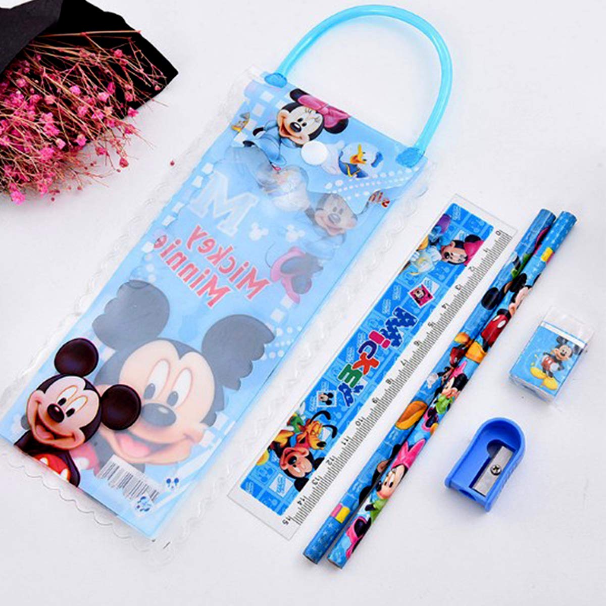 Cute Stationery Gift Set with Transparent Carry Pouch