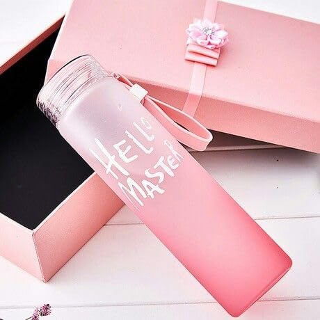 Hello Master Glass Water Bottle/Transparent Water Bottle