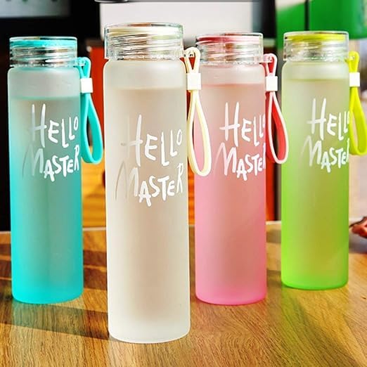 Hello Master Glass Water Bottle/Transparent Water Bottle