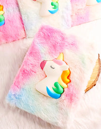 Cartoon Design Diary for Girls, 3D Squishy fur diary

