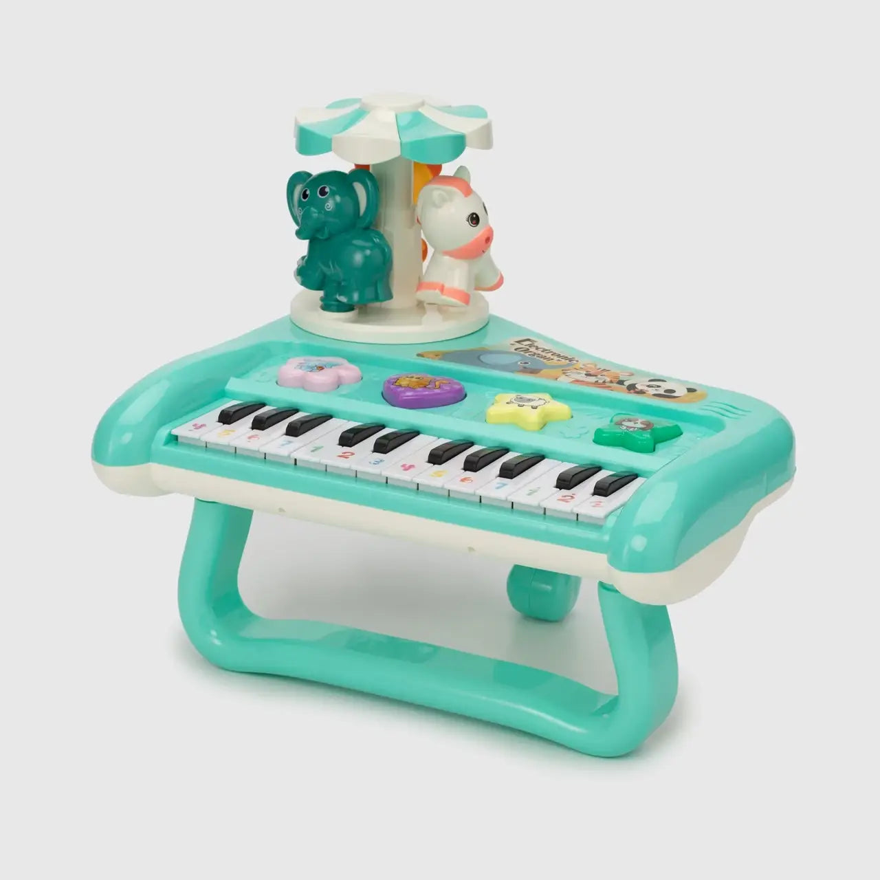 Animal Concert Musical Piano for Kids – Rotary Electronic Organ with Lights & Sound