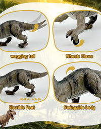 Remote Control Walking & Roaring Dinosaur Toy with Lights and Sound
