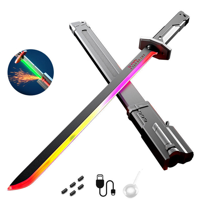 Demon Slayer Katana LED Light Up Sword Toy with Spark Effect ( Chargeble )