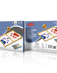 3-in-1 string hockey game – engaging and competitive tabletop play set for children and families

