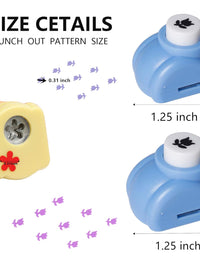 Craft Hole Punch Shapes Set,Small Paper Puncher for Kids
