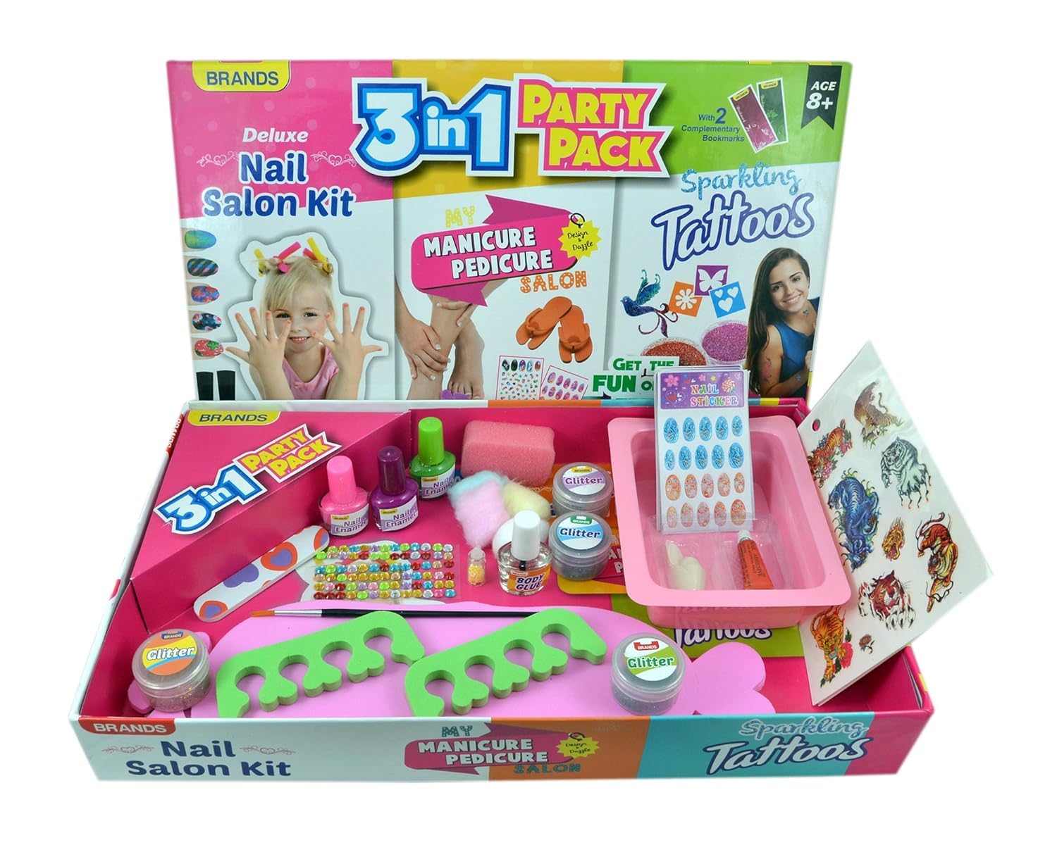 3 in 1 Party Pack Deluxe Nail Salon Kit
