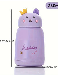 Glass Bottle Cat With Crown
