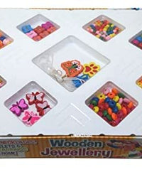 DIY Wooden Jewellery Kit | Beads Jewellery Making Kit for Girls
