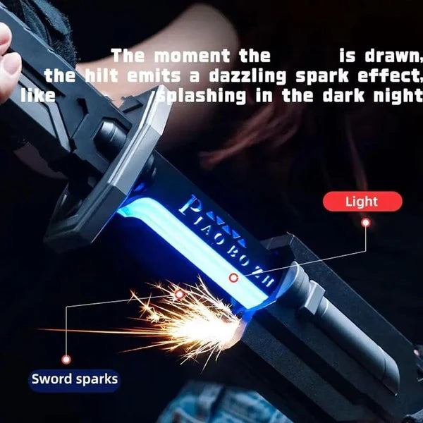 Demon Slayer Katana LED Light Up Sword Toy with Spark Effect ( Chargeble )