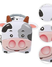 Cute Cow Money Safe Piggy Bank with Lock
