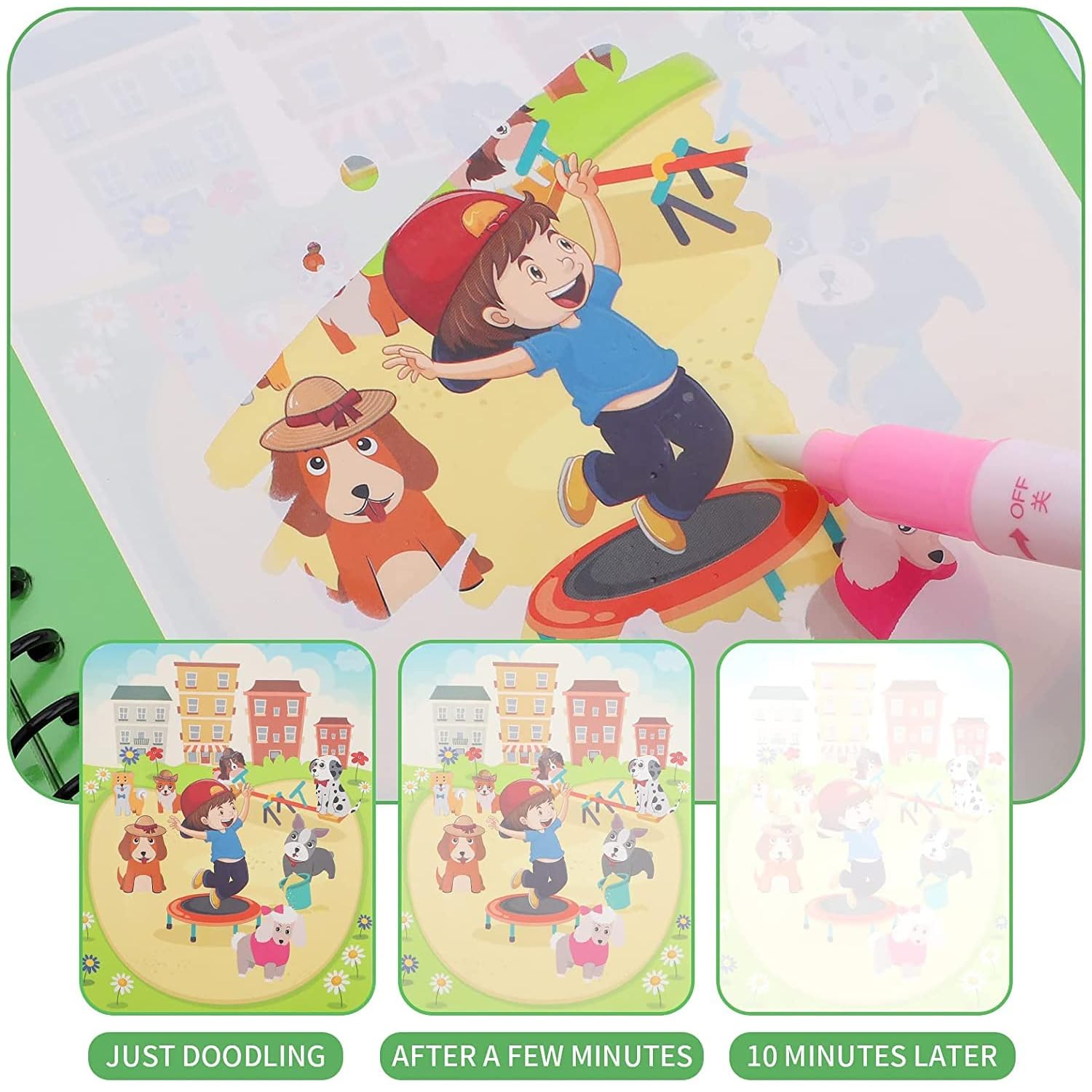 Magical Water Drawing Book – Fun and Safe Learning Toy for Kids (Size13*19cm)