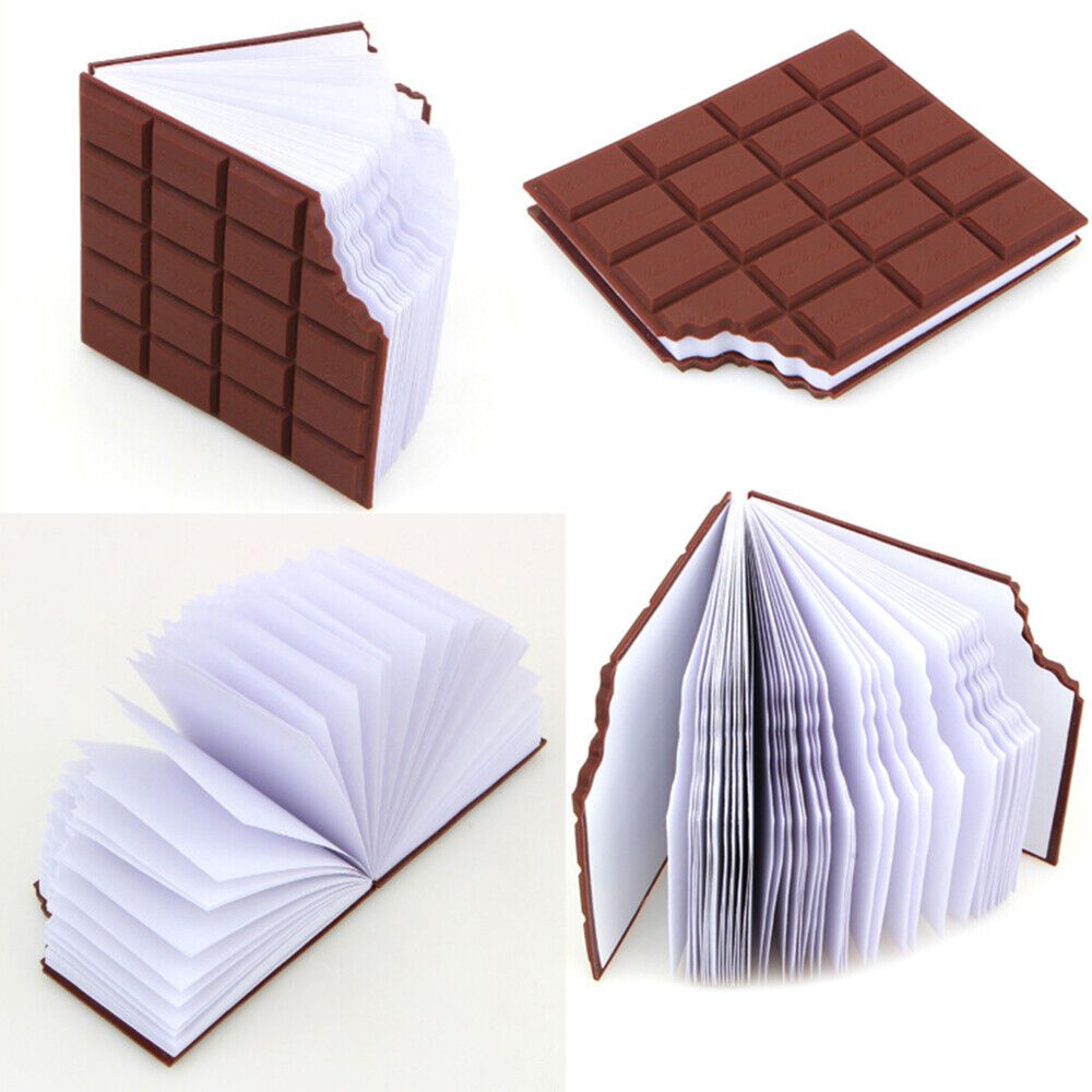 Mini Chocolate Memo Pad - Brown Notebook Stationery Notepad