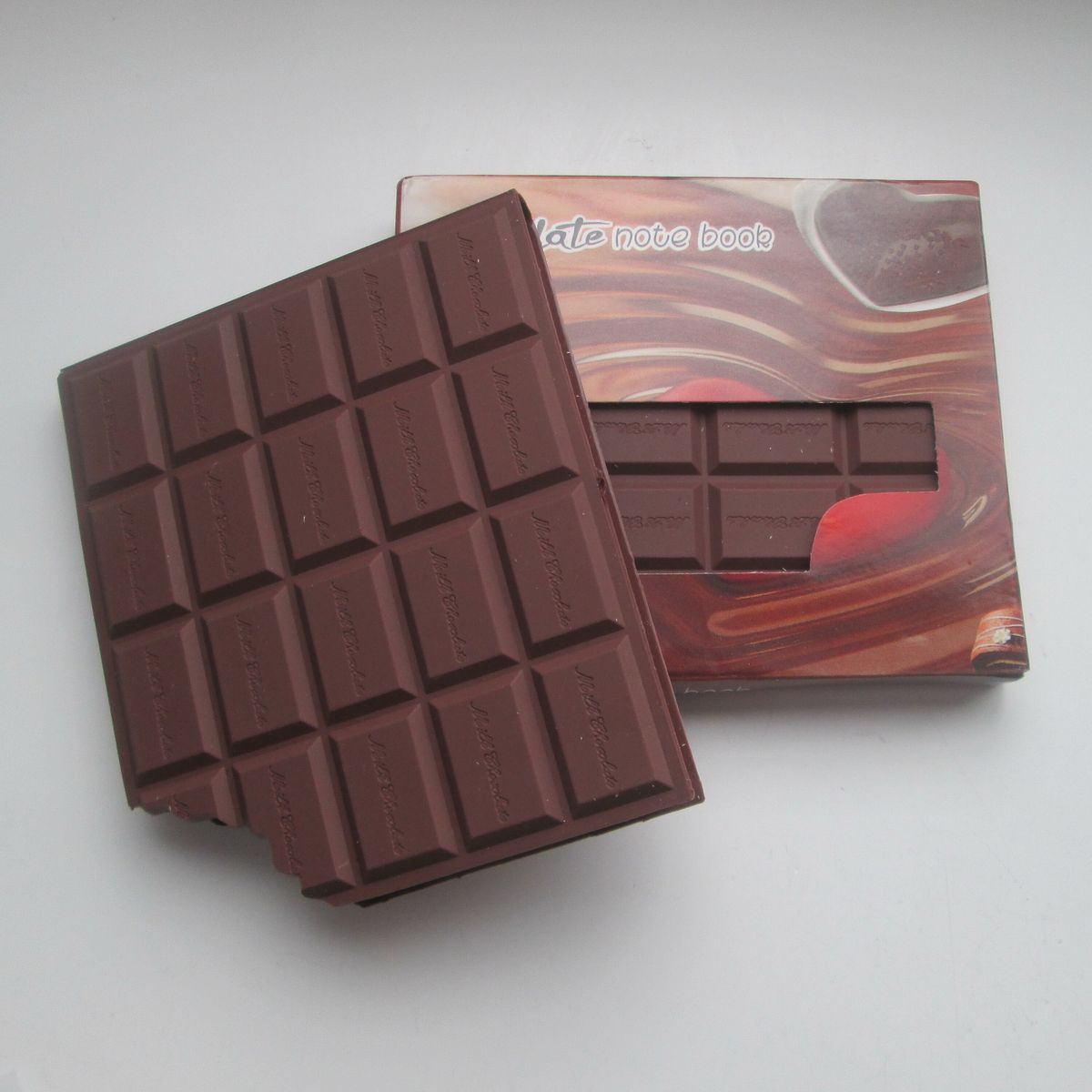 Mini Chocolate Memo Pad - Brown Notebook Stationery Notepad
