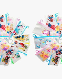 Multipurpose Transparent Zip Pouch  (set of 12 pcs)
