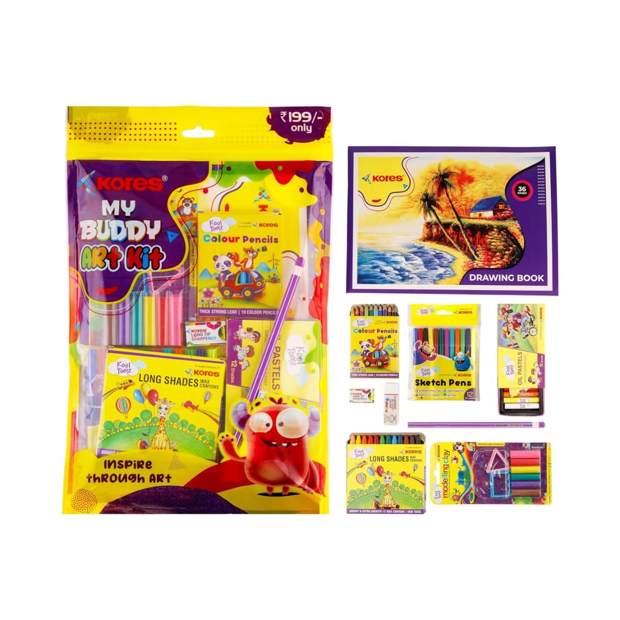 Kores My Buddy Art Kit – Art & Craft Supply