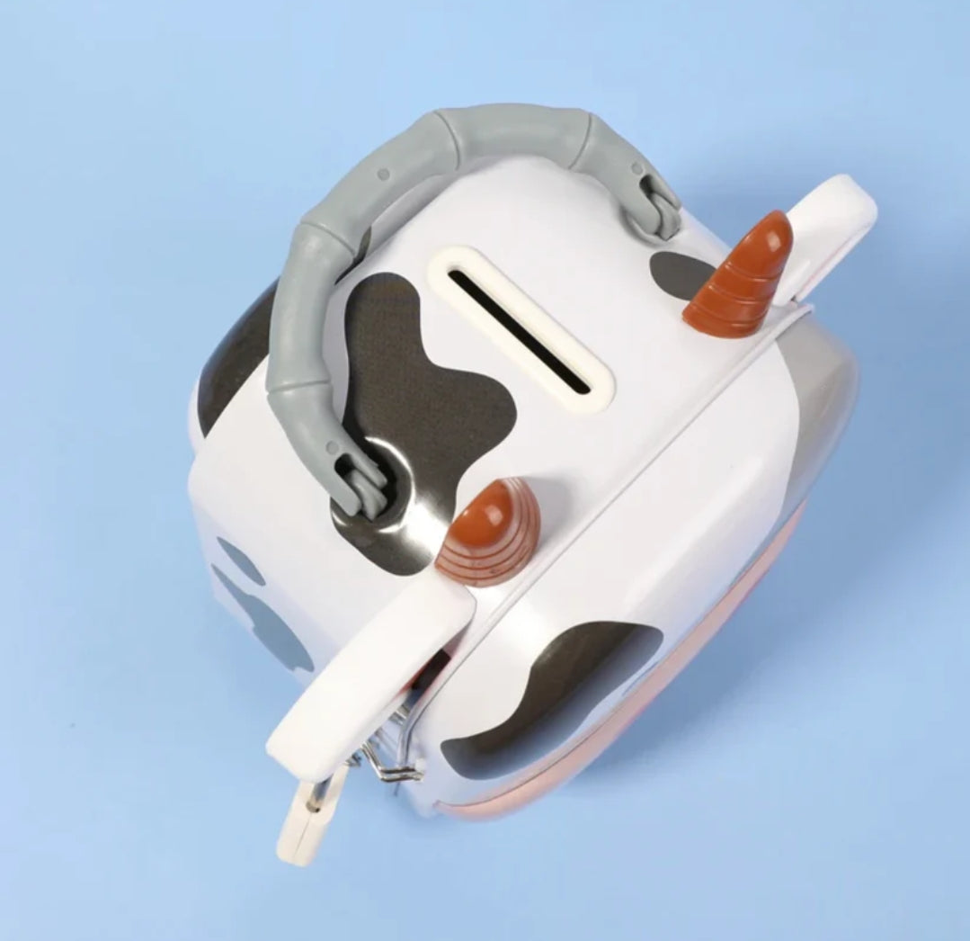 Cute Cow Money Safe Piggy Bank with Lock