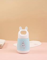 Rabbit Kids Vacuum Flask Bottle – 250ml Insulated Glass Water Bottle
