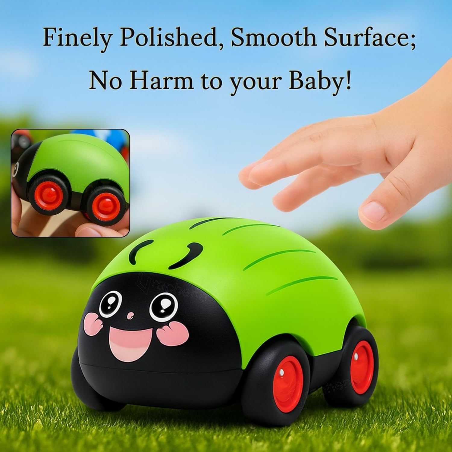 Two-Way Pull Back Insect-Themed Mini Racing Car Toy