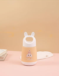 Rabbit Kids Vacuum Flask Bottle – 250ml Insulated Glass Water Bottle
