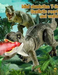 Remote Control Walking & Roaring Dinosaur Toy with Lights and Sound
