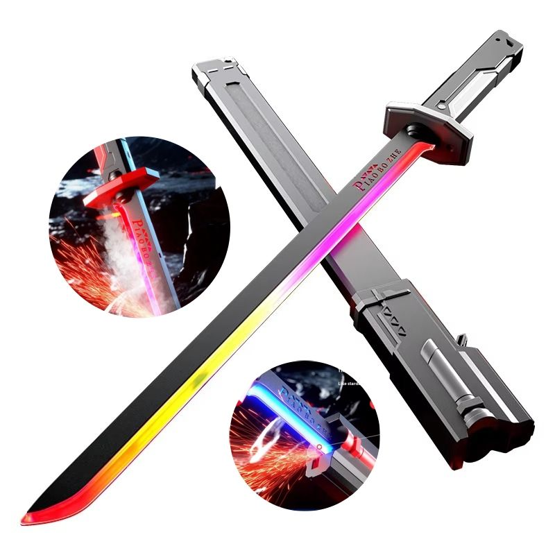 Demon Slayer Katana LED Light Up Sword Toy with Spark Effect ( Chargeble )