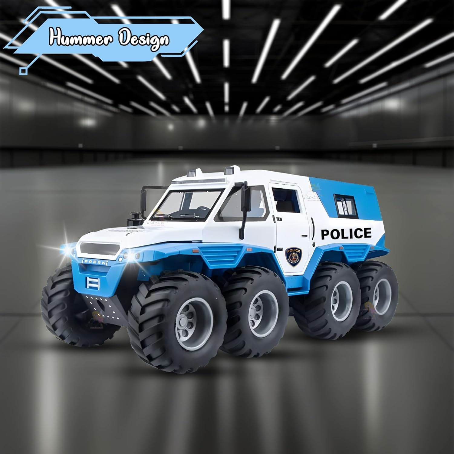 Remote Control Police Car with 4x4 Off-Road Wheels