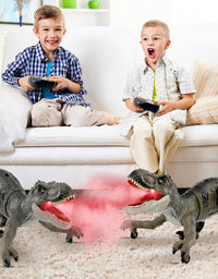 Remote Control Walking & Roaring Dinosaur Toy with Lights and Sound
