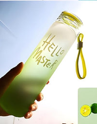 Hello Master Glass Water Bottle/Transparent Water Bottle
