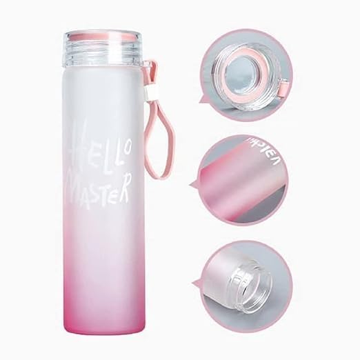 Hello Master Glass Water Bottle/Transparent Water Bottle