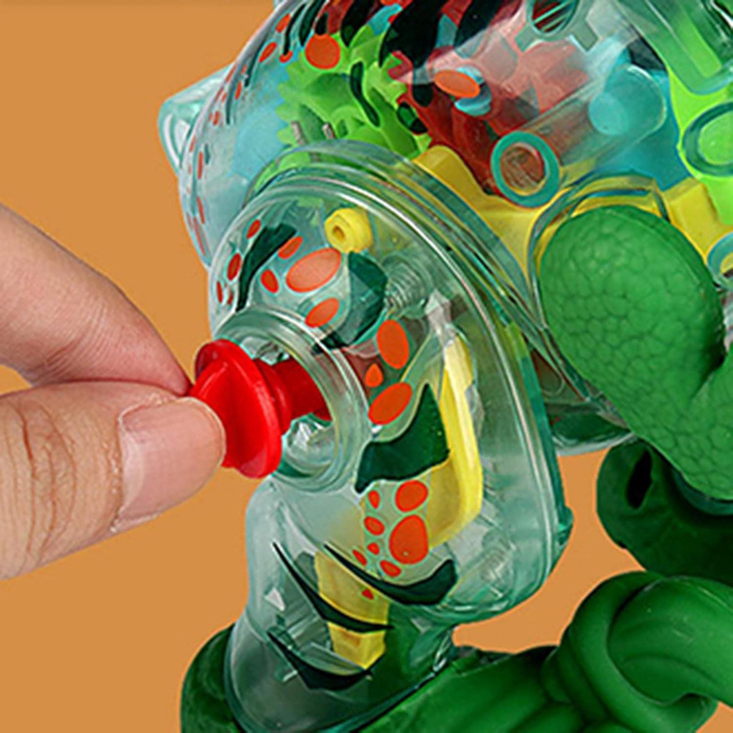 Toy Assemblable Transparent Dinosaur Durable Transparent for Gift