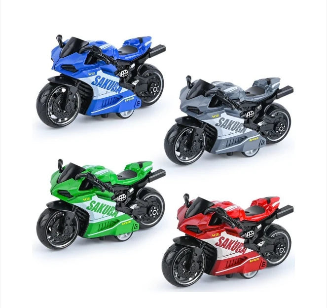 Sakura Motorcycle Die Cast Toy Set – Durable Metal Bike Model Collection for Kids and Collectors | OnlineSesasta.com