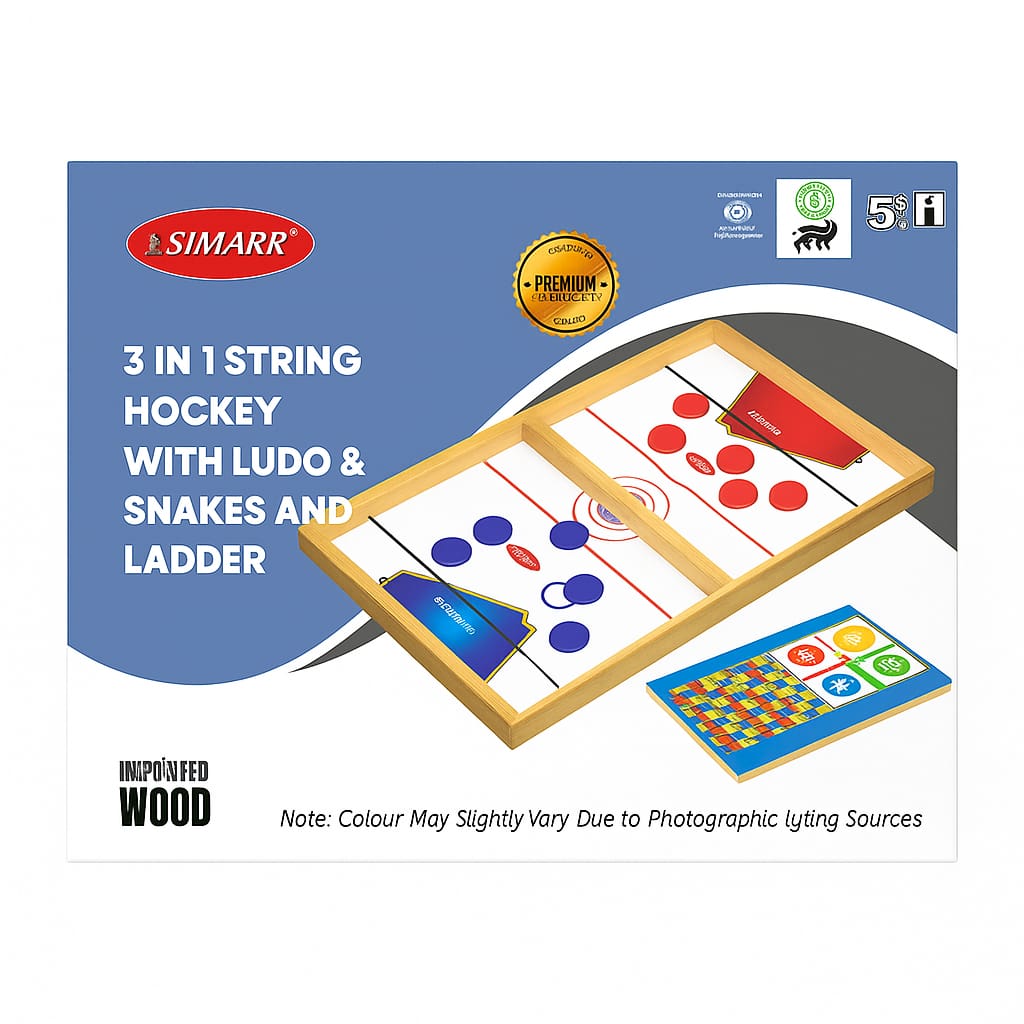 3-in-1 string hockey game – engaging and competitive tabletop play set for children and families