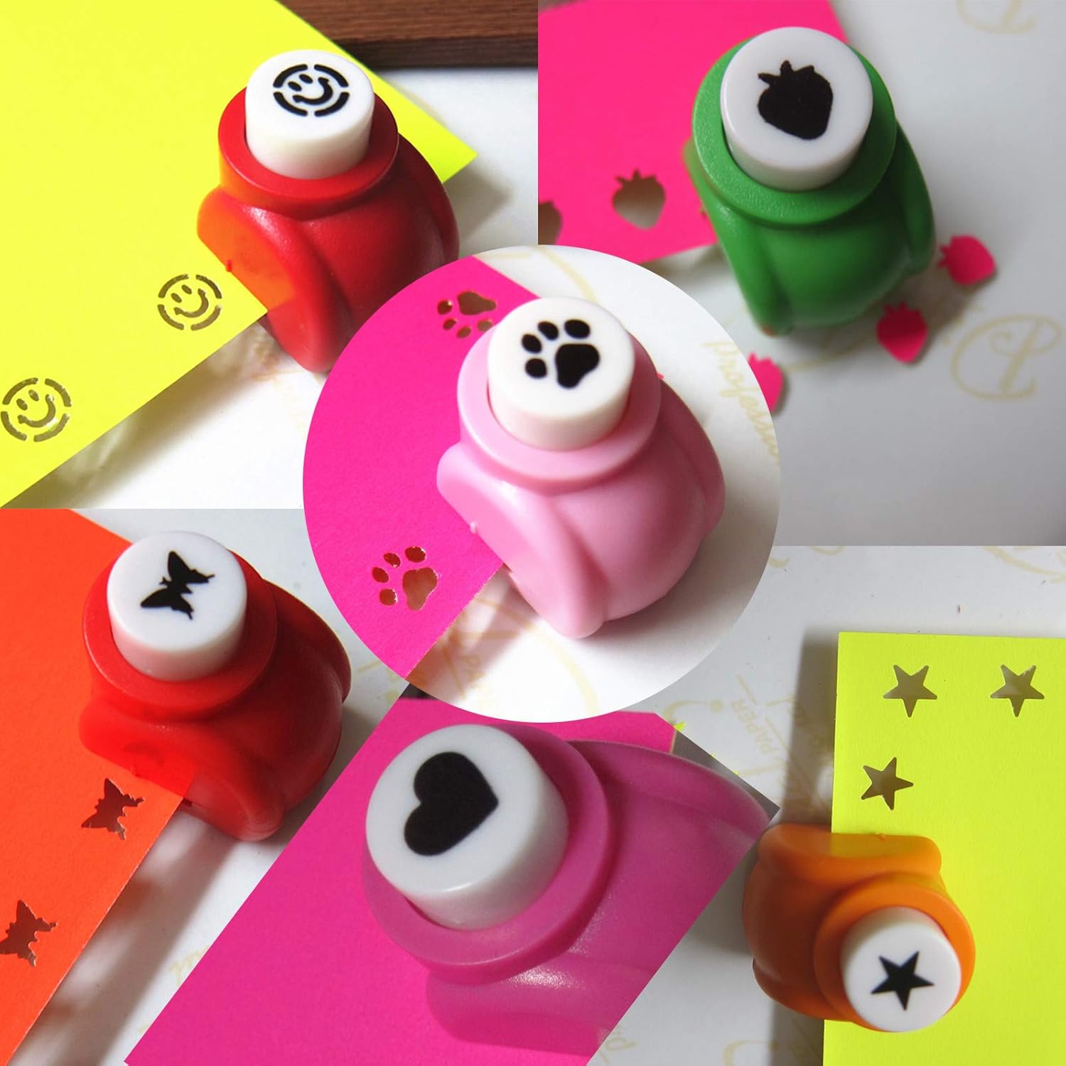 Craft Hole Punch Shapes Set,Small Paper Puncher for Kids
