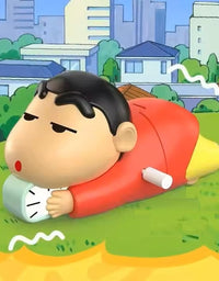 Crawling Shinchan Toy with Clock – Cute Cartoon Action Figure for Kids
