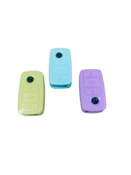 Colourful Car Key Rubber Toy Set