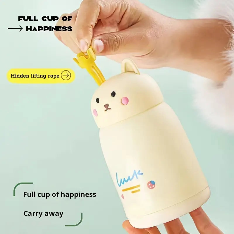 Glass Bottle Cat With Crown