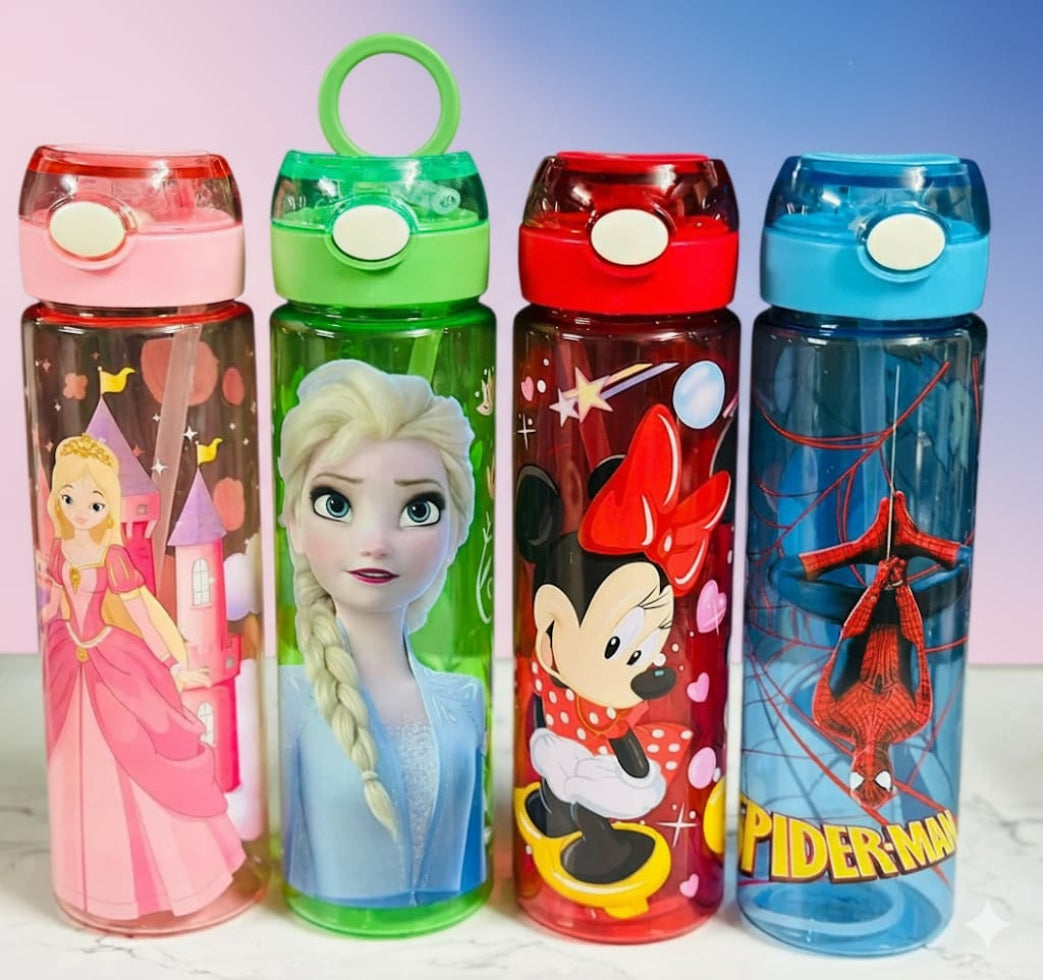 Kids Cartoon Printed Water Bottle