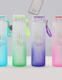 Hello Master Glass Water Bottle/Transparent Water Bottle
