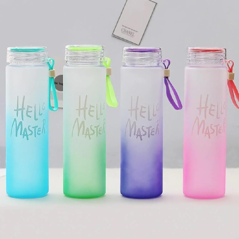 Hello Master Glass Water Bottle/Transparent Water Bottle